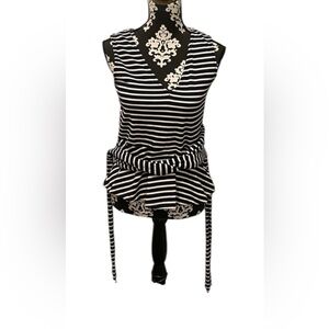 J.Crew Striped Peplum top NWT